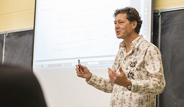 professor lecturing